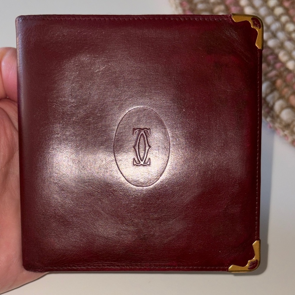 Vintage Burgundy Leather Wallet